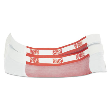 Pap-R Products Currency Straps, Red, $500 In $5 Bills, 1000 Bands-pack freeshipping - TVN Wholesale